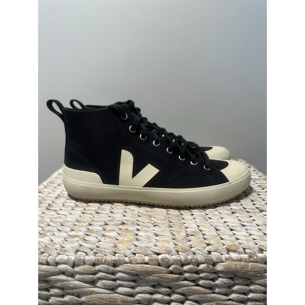 VEJA Unisex Nova Vegan High Top Sneakers Shoes Mens Size 8.5 Black EUC